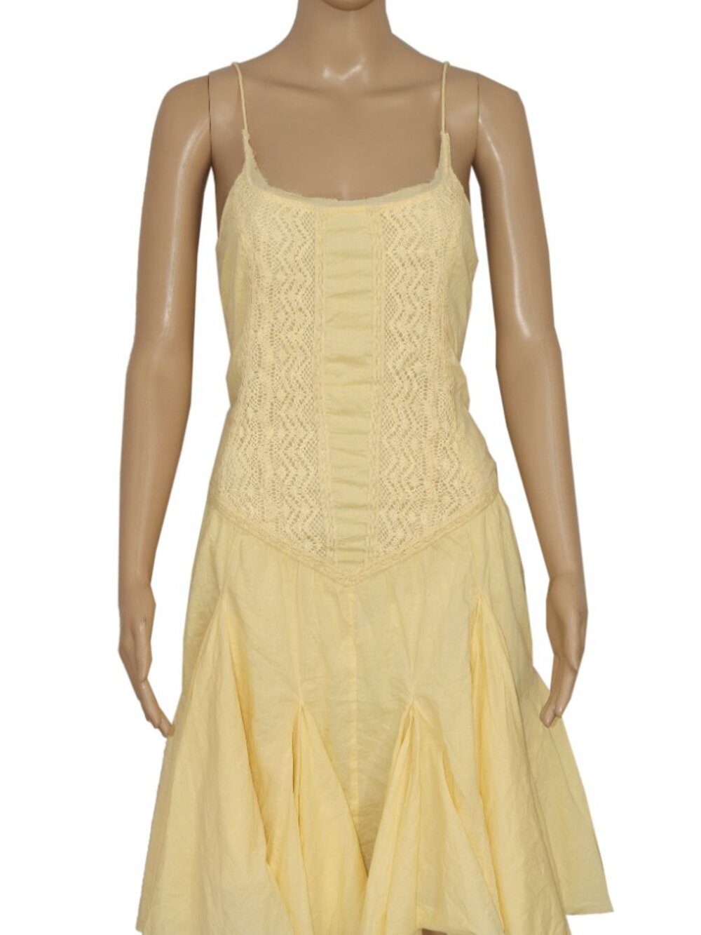 Free People FP One Frida Midi Dress Embroidered Smocked Sleeveless L - Picture 3 of 7